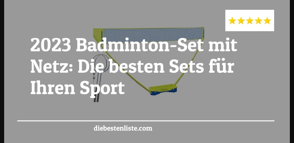Badminton-Set mit Netz