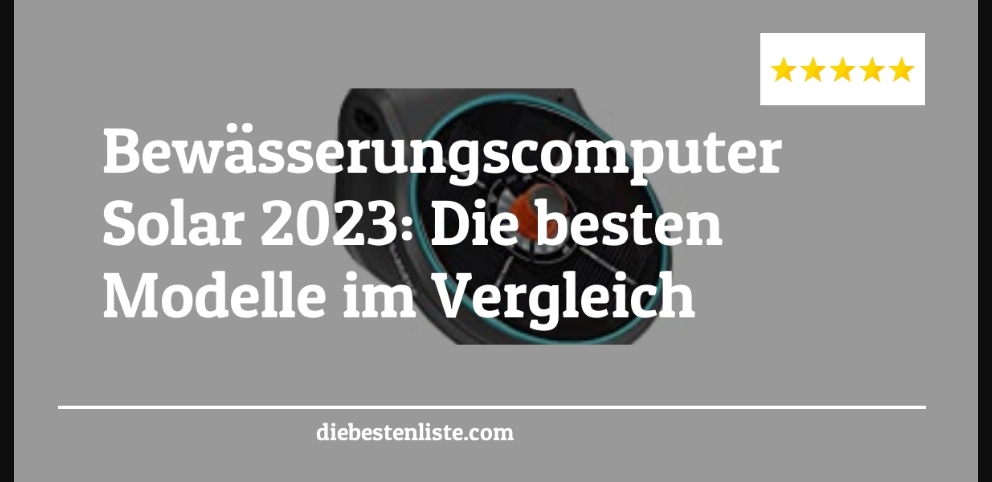 Bewässerungscomputer Solar