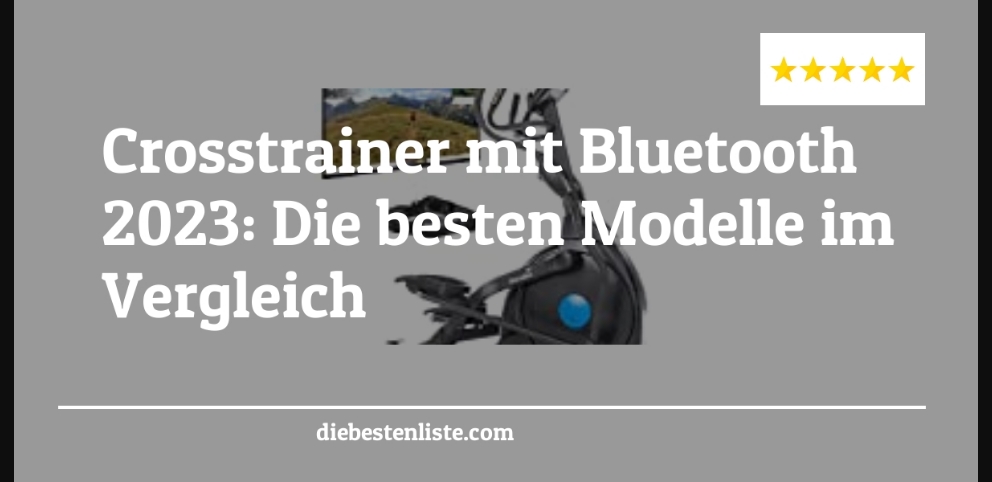 Crosstrainer mit Bluetooth