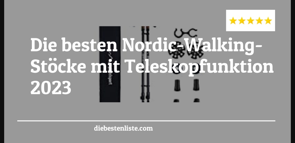 Nordic-Walking-Stöcke mit Teleskopfunktion