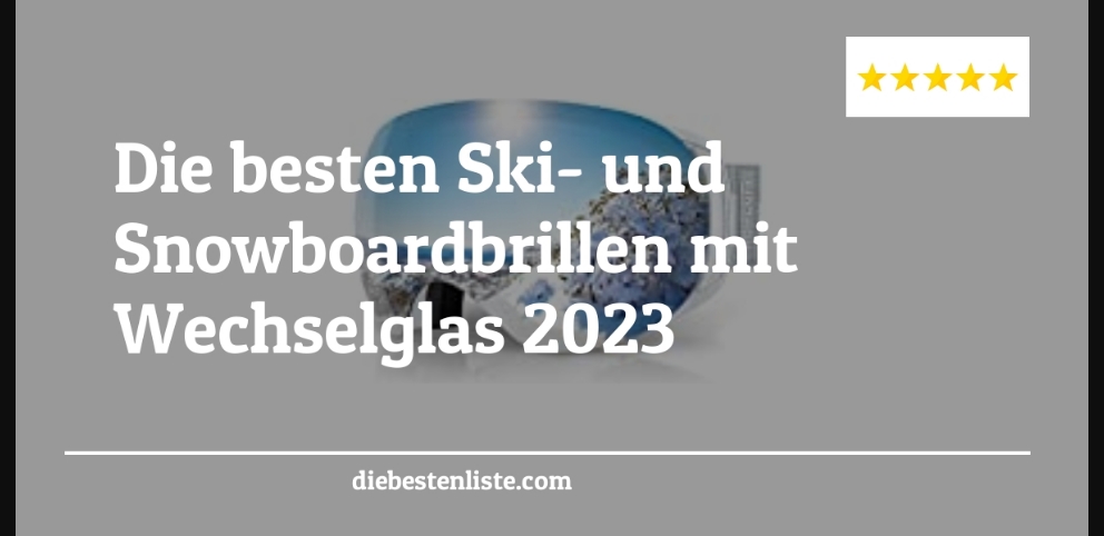 Ski- und Snowboardbrille mit Wechselglas