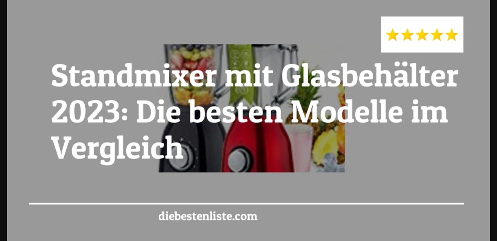 Standmixer mit Glasbehälter