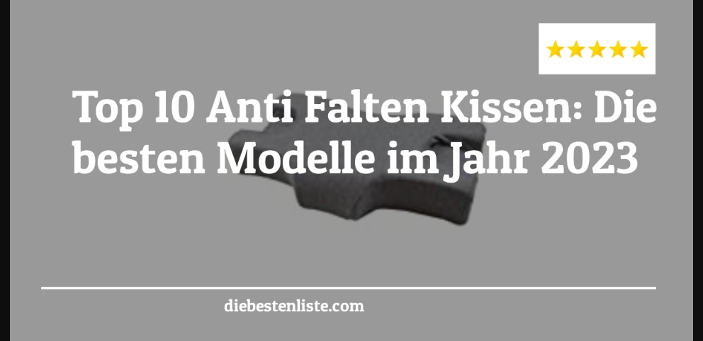 Anti Falten Kissen