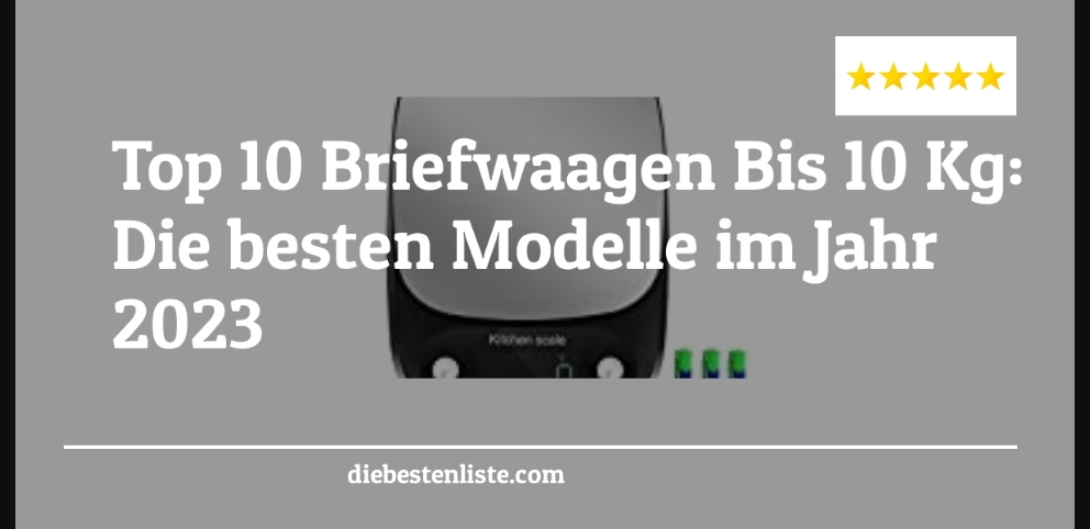 Briefwaagen Bis 10 Kg