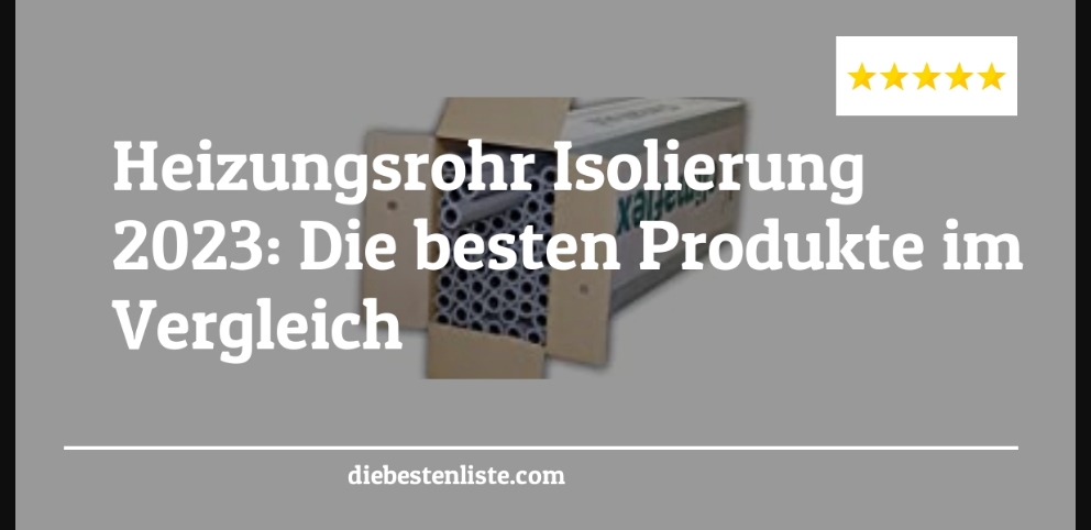 Heizungsrohr Isolierung