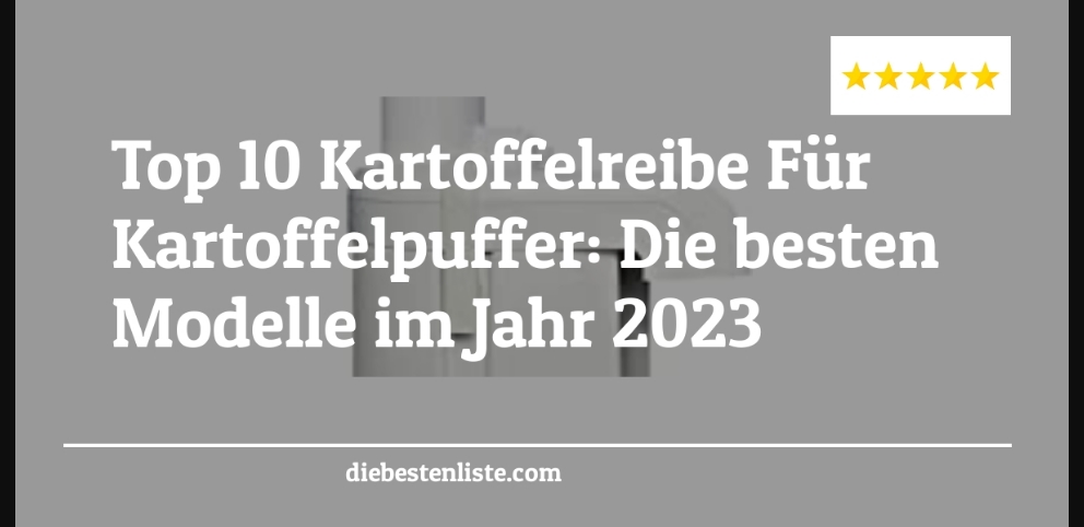 Kartoffelreibe Fuer Kartoffelpuffer