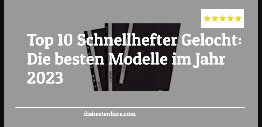 Schnellhefter Gelocht