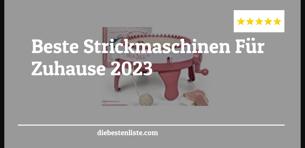 Strickmaschine Fuer Zuhause